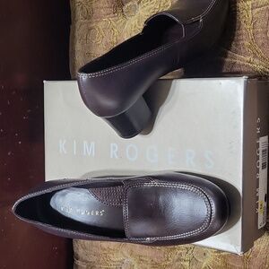 Kim Rogers women's shoes, 6 M, Dark Brown